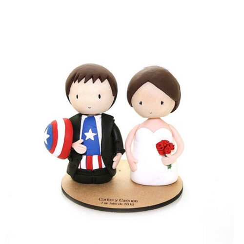 Parejas frikis personalizadas para tarta