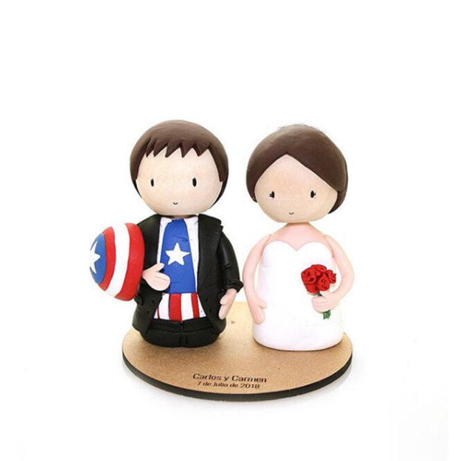 Parejas frikis personalizadas para tarta