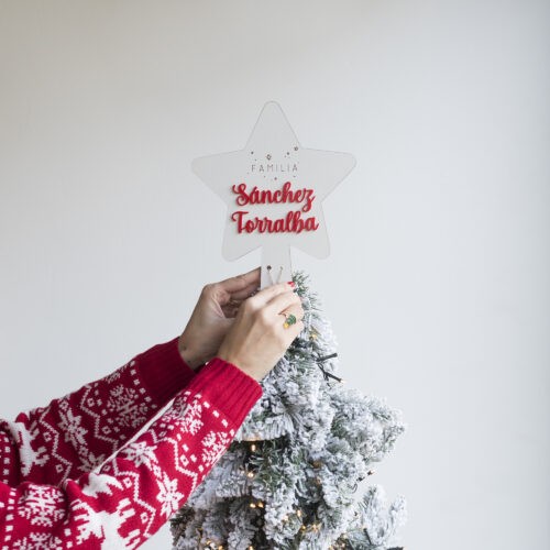 estrella arbol personalizada